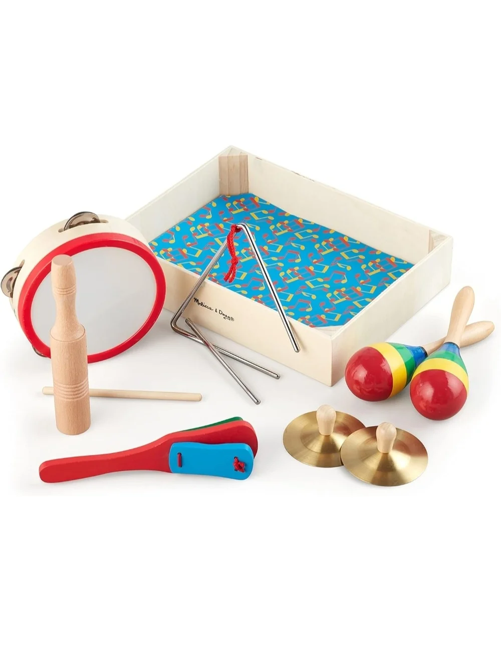 Melissa & Doug Multicolor Wooden Band 10 Piece Set